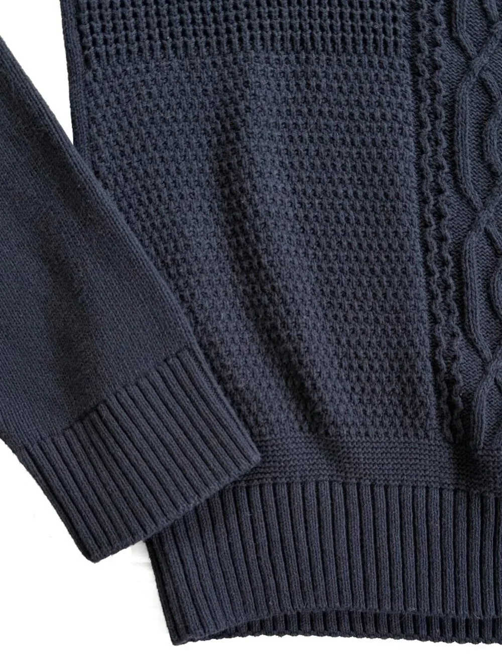 Ben Sherman Cable Knit Crewneck Sweater